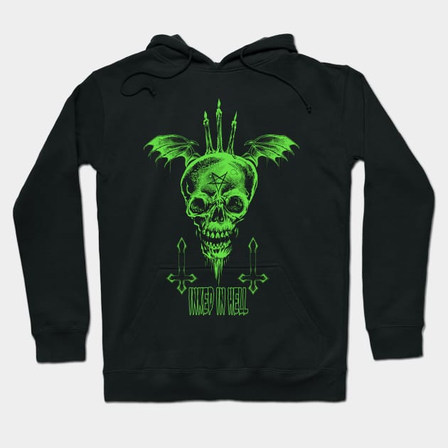 Flying Skull Hoodie by wildsidecomix